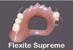 Upper flexite partial (note exposed palate)